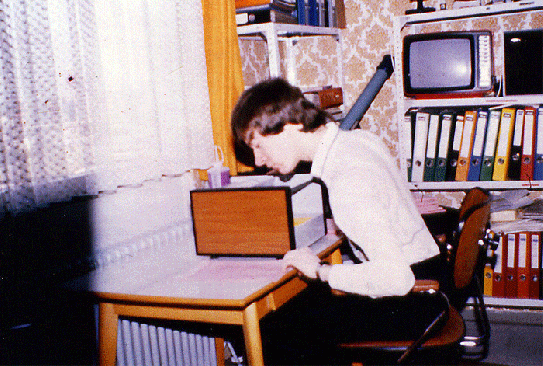 1977-06-aa-Hansjürgen bei CENAP-REPORT - Spiritus-Umdruck
