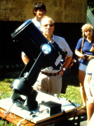 1983-08-388-Sonnenbeochtung - Ole Rømer-Sternwarte Århus-Astronomie-LIVE - SUFOI-UFO-Seminar in Hadsten/Dänemark
