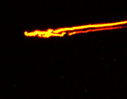 1984-05-feb-CENAP-Hessdalen-Vergleichstest-Aufnahmen - Flugzeug-Langzeitaufnahme-Hessdalen-Effekt