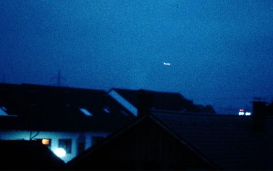 1984-05-fj-CENAP-Hessdalen-Vergleichstest-Aufnahmen - Flugzeugscheinwerfer-Effekt