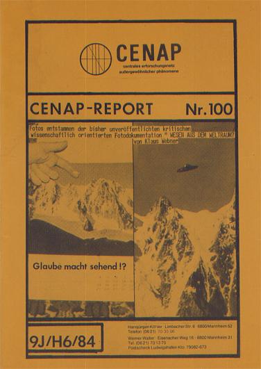 1984-06-cr-CENAP-Report Nr.100 erscheint in Hochglanz-Cover