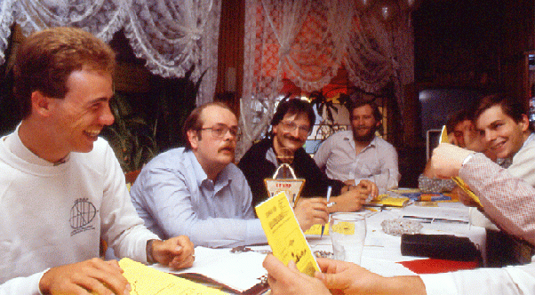 1985-10-ad-Jochen Ickinger, Axel Ertelt, HW Peiniger, Gerald Mosbleck