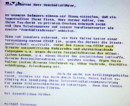 1995-10-xdec-RTL - Hesemann-Fax-Brief an Arbeitgeber von W.Walter