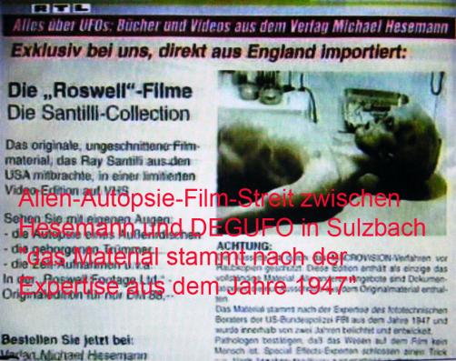 1995-10-xf-RTL-Alien-Film-Streit zwischen M.Hesemann und DEGUFO