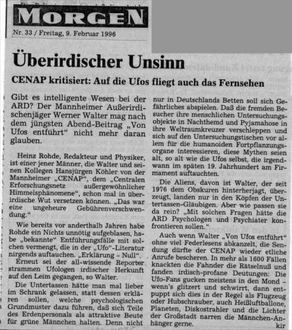 1996-02-e-CENAP-TV-Kritik in der Presse