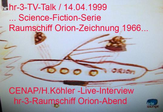 1999-04-hmb-Hansjürgen´s Zeichnung von Raumschiff Orion