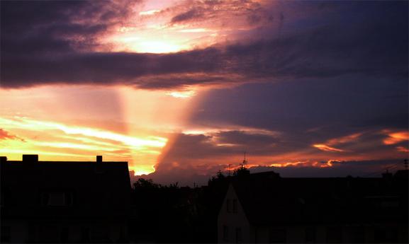 2003-06-eb-Sonnenuntergang - Mannheim