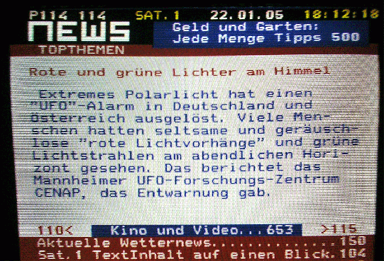 2005-01-sat-CENAP im Sat-1-Videotext