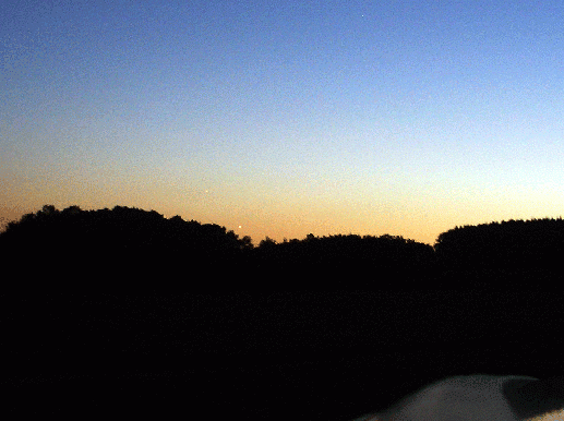 2005-08-mb-Jupiter und Venus über Odenwald 30.08.