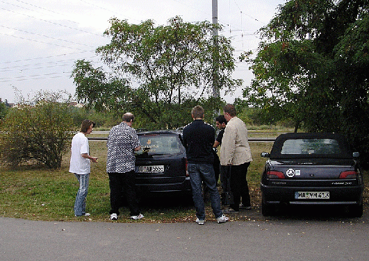 2005-09-by-Heilbronner CENAP-Team bei Radio-Sternwarte Mannheim zur Unterstu00fctzung vom Astronomietag - siehe auch in Astronomie-Galarie