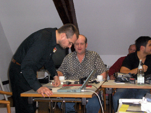 2005-10-br-Harald Hoos, Roland und Ferhat - UFO-Forum-Cru00f6ffelbach
