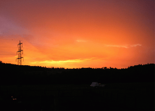 2006-08-ad-Sonnenuntergang bei Reichelsheim-Odw