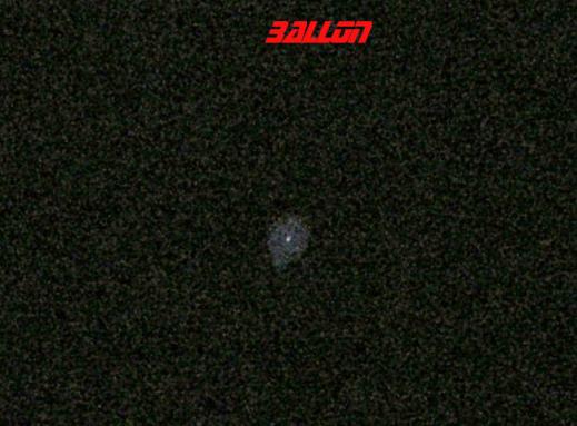 2006-10-ca-UFO-Forum Cru00f6ffelbach - Ballon mit LED am Abendhimmel