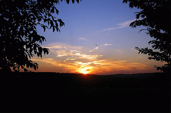 2007-06-eecd-Sonnenuntergang bei Breitenbrunn - Odenwald