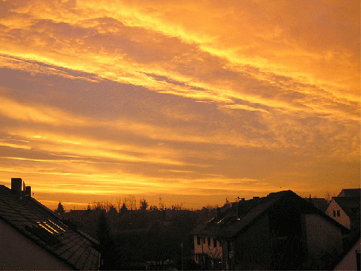 2007-11-cg-Sonnenaufgang über Mannheim-Wallstadt