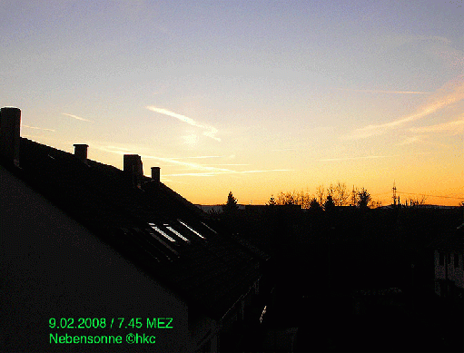 2008-02-d-linke Nebensonne bei Sonnenaufgang - Mannheim