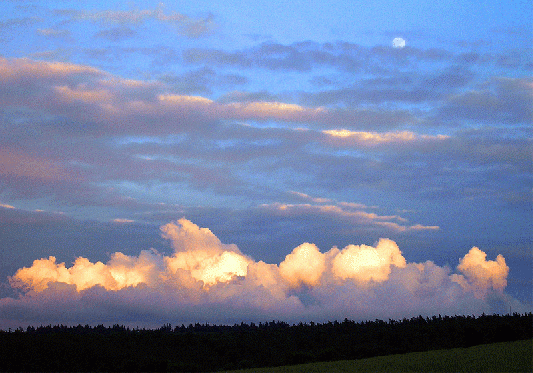 2008-05-fag-Vollmond bei Sonnenuntergang - Odenwald