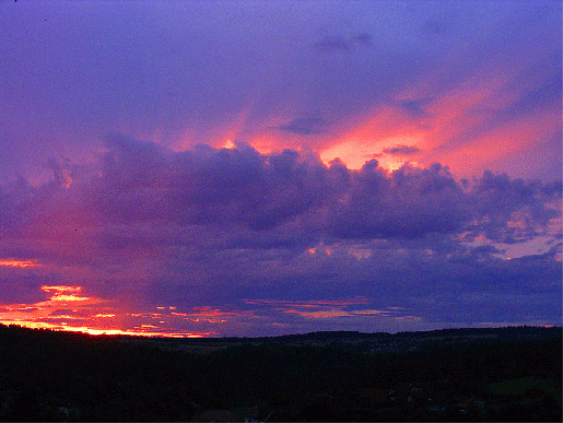 2008-08-fgb-Sonnenuntergang bei Rimhorn-Odenwald