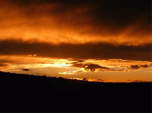 2008-08-fuea-Sonnenuntergang - Odenwald