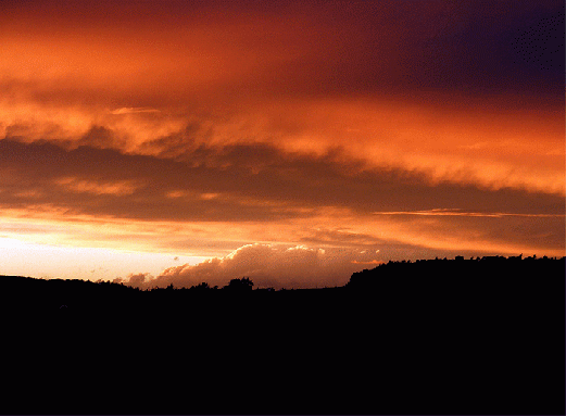 2008-08-fug-Sonnenuntergang - Odenwald