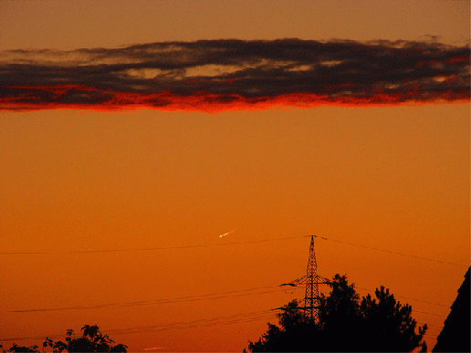 2008-09-dgab-Sonnenuntergang mit Jet