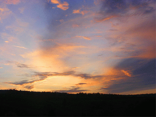 2008-11-azi-Sonnenuntergang - Odenwald