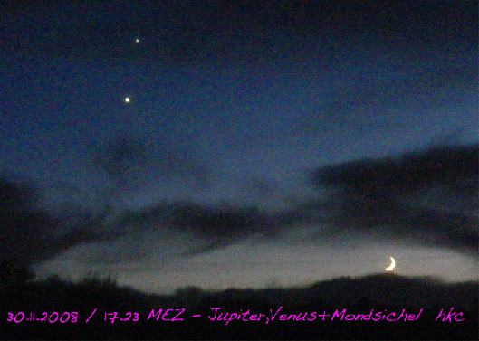 2008-11-hhfh-Jupiter + Venus bei Mondsichel