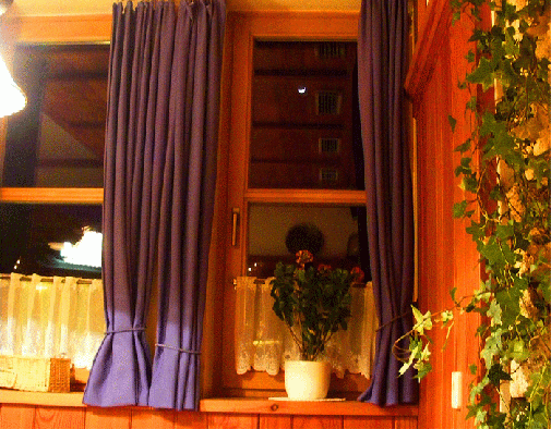 2009-02-0857-Mondsichel durch Restaurant-Fenster - Weiu00dfbriach-Ku00e4rnten