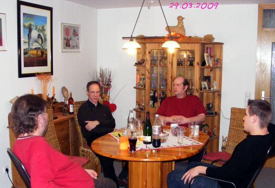2009-03-f-CENAP-Arbeitstreffen in Heilbronn, v.L. Werner, Jochen, Roland, Dennis