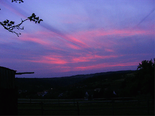 2009-05-d-Sonnenuntergang - Odenwald
