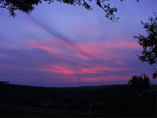 2009-05-da-Sonnenuntergang - Odenwald