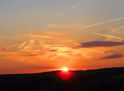 2009-06-db-Sonnenuntergang - Odenwald