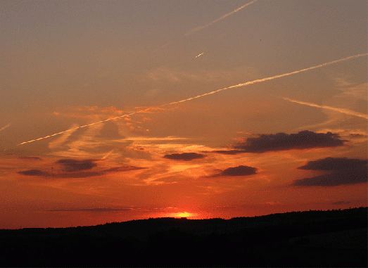 2009-06-dbd-Sonnenuntergang - Odenwald