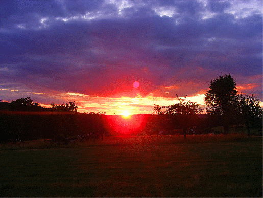 2009-07-caa-Sonnenuntergang - Odenwald