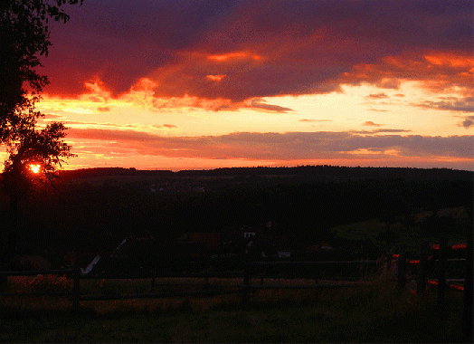 2009-07-cab-Sonnenuntergang - Odenwald