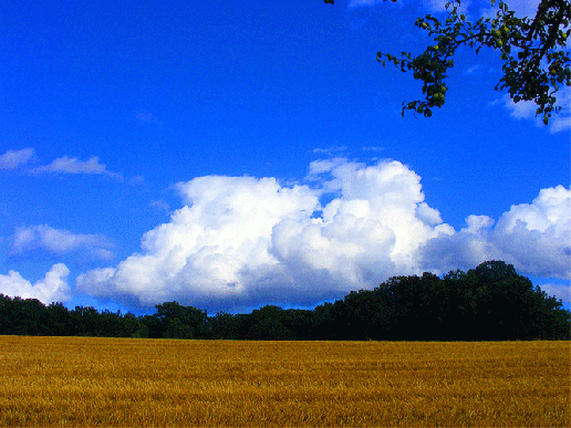 2009-07-dxk-Wolken u00fcber Stoppelfeld - Odenwald