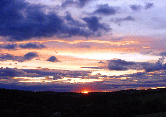 2009-08-ajdf-Sonnenuntergang - Odenwald