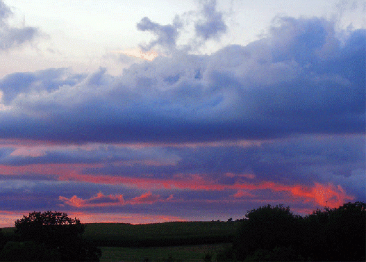 2009-08-ajdfb-Sonnenuntergang - Odenwald