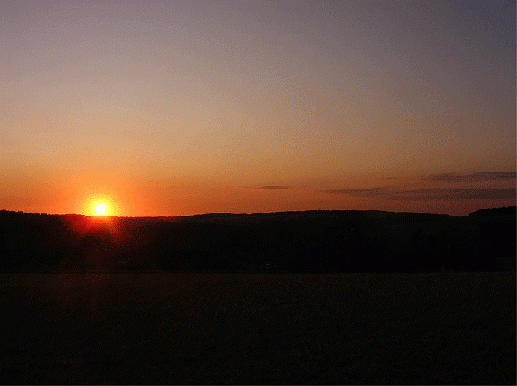 2009-08-bhma-Sonnenuntergang- Odenwald