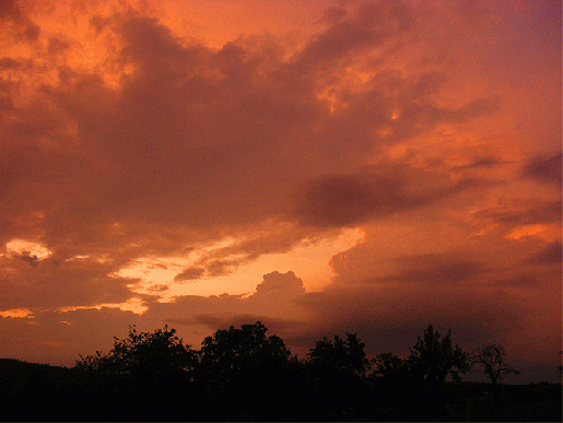 2009-08-ecid-Sonnenuntergang - Odenwald