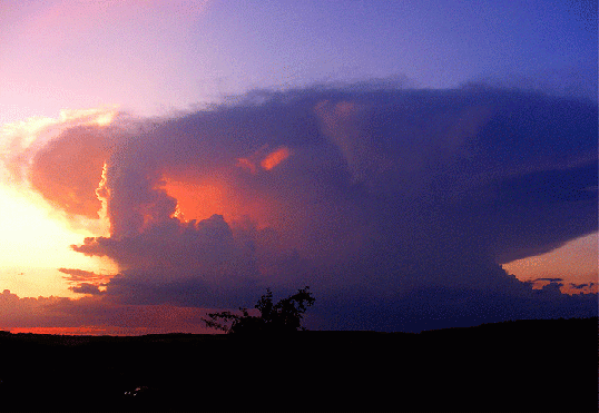 2009-08-gcdr-Gewitterwolke - Odenwald - Wie sich Stunden spu00e4ter herausstellte, war diese Gewitterfront am Horizont u00fcber Frankfurt und u00fcberflutete mit Starkregen die Innenstadt.