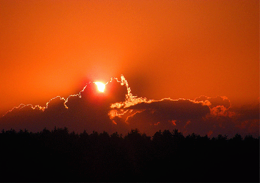 2009-08-ggf-Sonnenuntergang - Odenwald