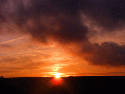 2009-08-hccnb-Sonnenuntergang mit Nebelaufzug bei Vielbrunn/Odw