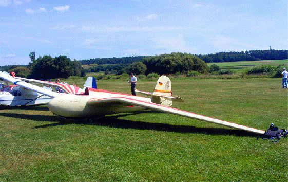 2009-08-hed-Habicht-Segelflugzeug - Obernau