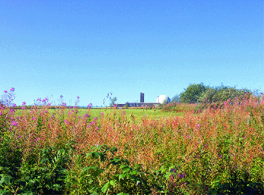 2009-08-hjg-Wasserkuppe mit Blick auf Radom und stillgelegter Radarstation
