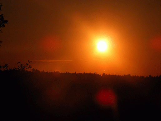 2009-08-hp-Sonnenuntergang - Odenwald