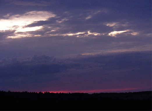 2009-08-ica-Sonnenuntergang - Odenwald