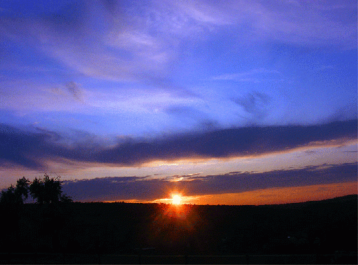 2009-08-id-Sonnenuntergang - Odenwald