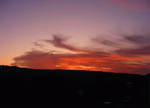 2009-09-ce-Sonnenuntergang - Odenwald