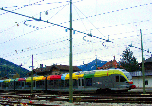 2009-10-dromd-Triebwagenzug - Innichen-Dolomiten-Italien